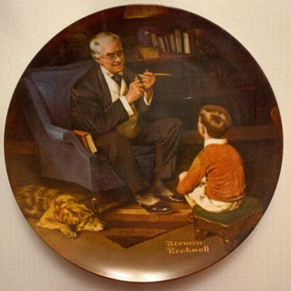 Rockwell Collector Fine China Plate THE TYCOON - Picture 1 of 3